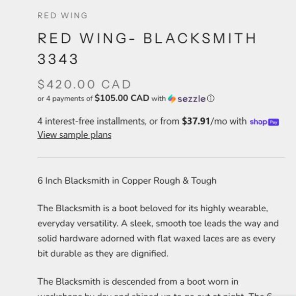 Brown Red Wings Shoes Men's Leather Boots - Only brown shoe for sale made in USA - Picture 10 of 10